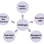 Agile principles and the key dynamics influencing organizational challenges, including people dynamics, perception gaps, and process structures.